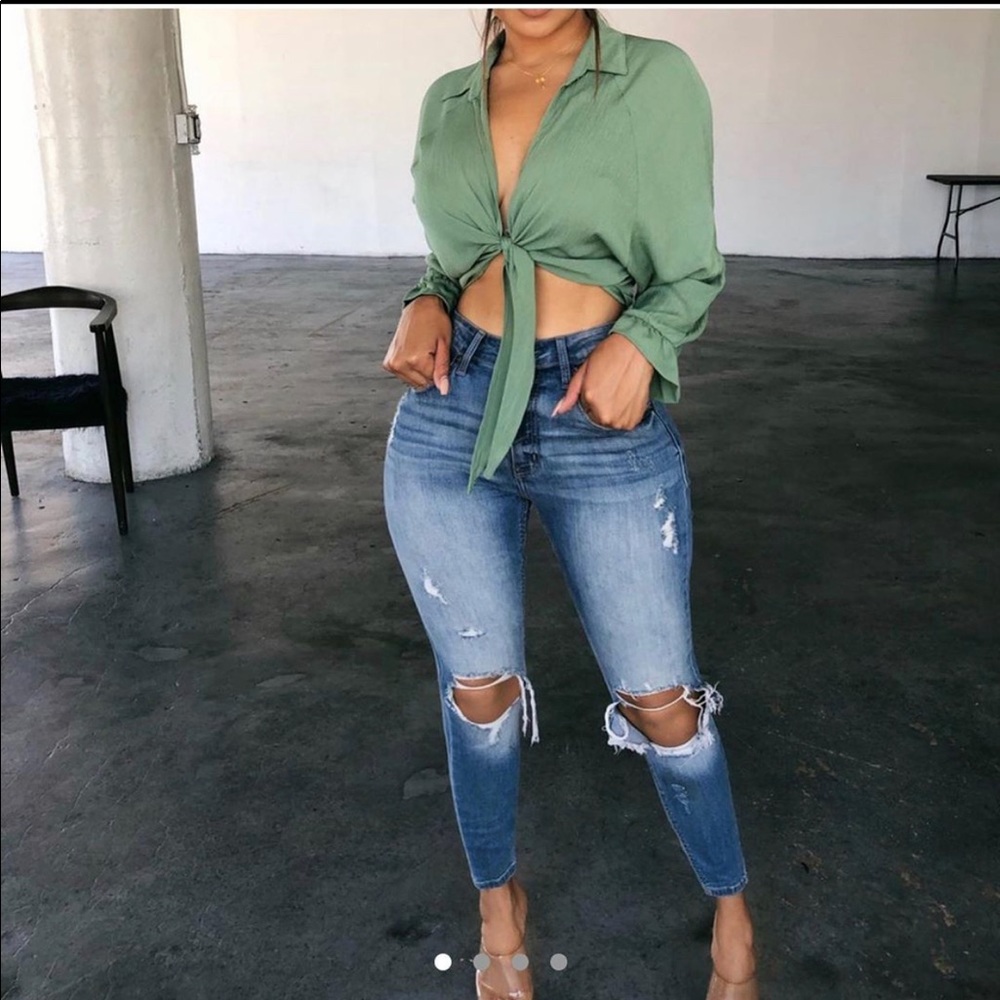 ootdfash clara high rise skinny jeans